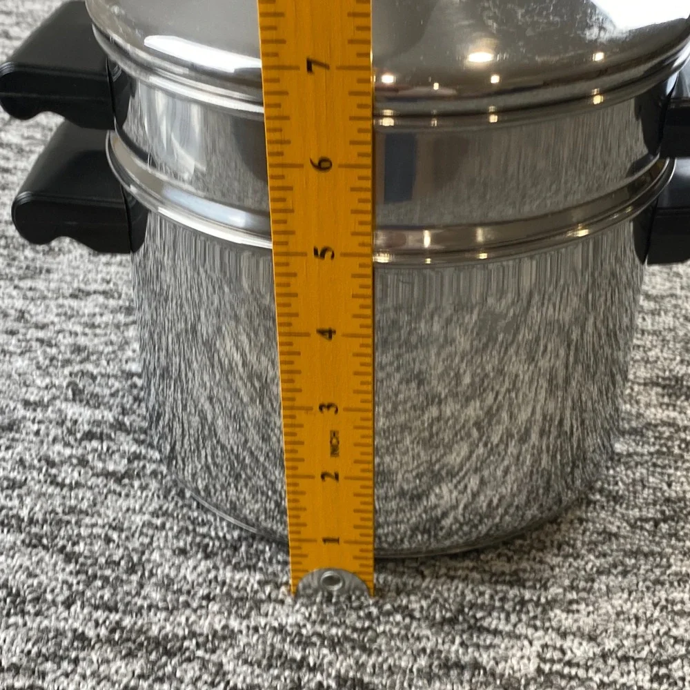 Farberware 3 Qt Stainless Steel Saucepan Steamer Insert Lid 24C Impact Bonded